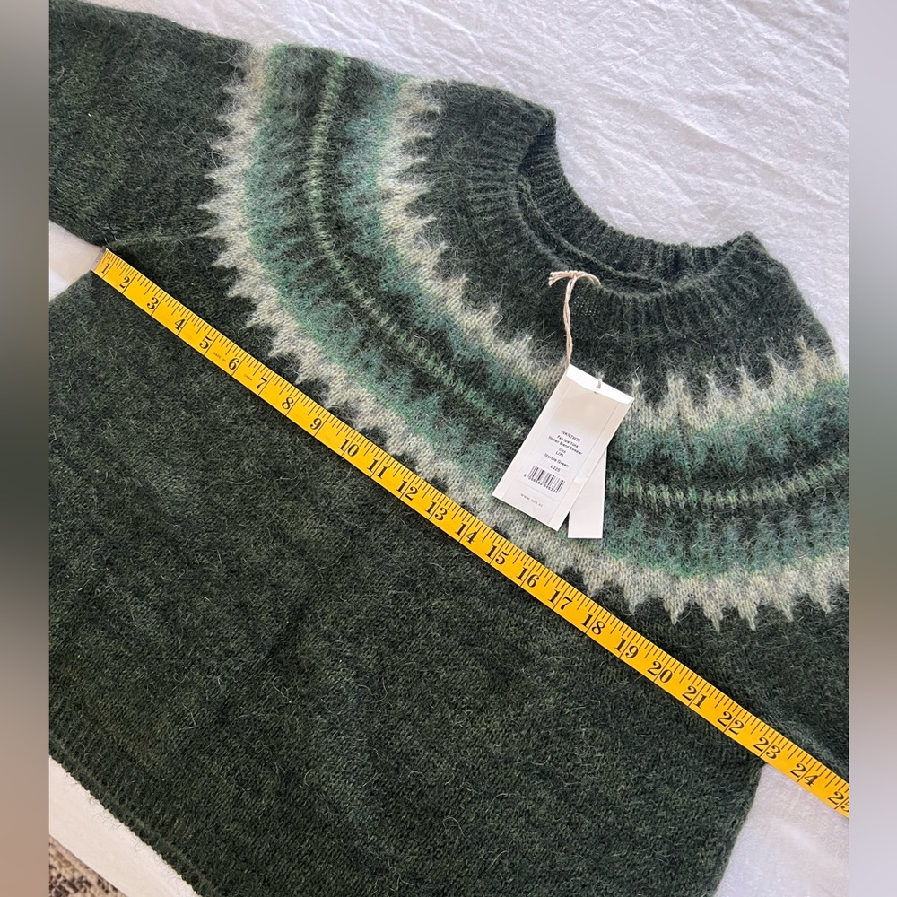 TOAST Fairisle Green Yoke Patterned Sweater - Picture 6 of 8